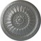 Ekena Millwork Temple Ceiling Medallion (Fits Canopies up to 9 1/4"), Hand-Painted Silver, 24"OD x 1 5/8"P CM24TESLS - alternate 1